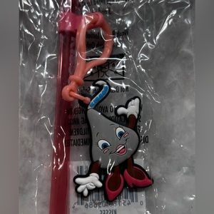 Hershey Kisses Plastic Reusable Straw - 12 inches long.